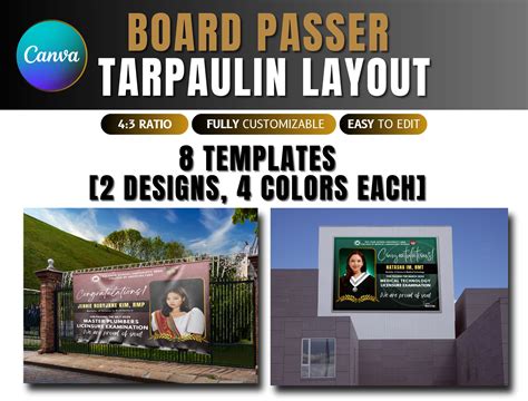 board passer tarpaulin layout|10 pcs Editable Graduation or Board Passer Tarpaulin Templates .